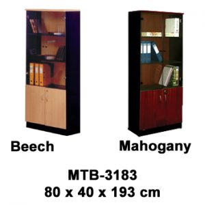 rak buku pintu kaca expo mtb-3183