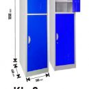 Locker 2 Pintu Kozure KL-2 W